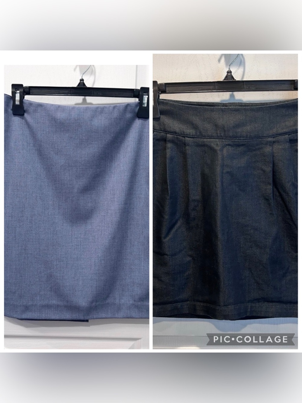 Lot of 2 Women’s Denim Blue Size 2 Pencil Skirts Banana Republic & Mossimo